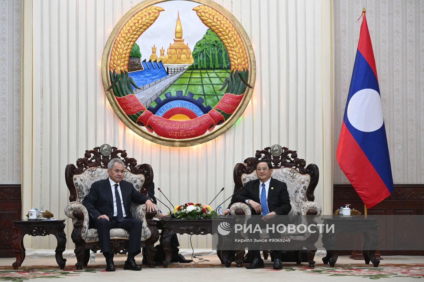 Визит секретаря Совета безопасности РФ Сергея Шойгу в Лаос