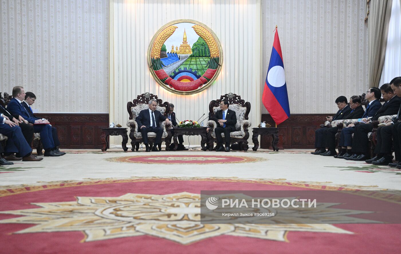 Визит секретаря Совета безопасности РФ Сергея Шойгу в Лаос