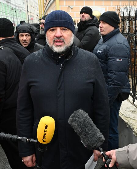 Акция в Москве в защиту Армянской апостольской церкви