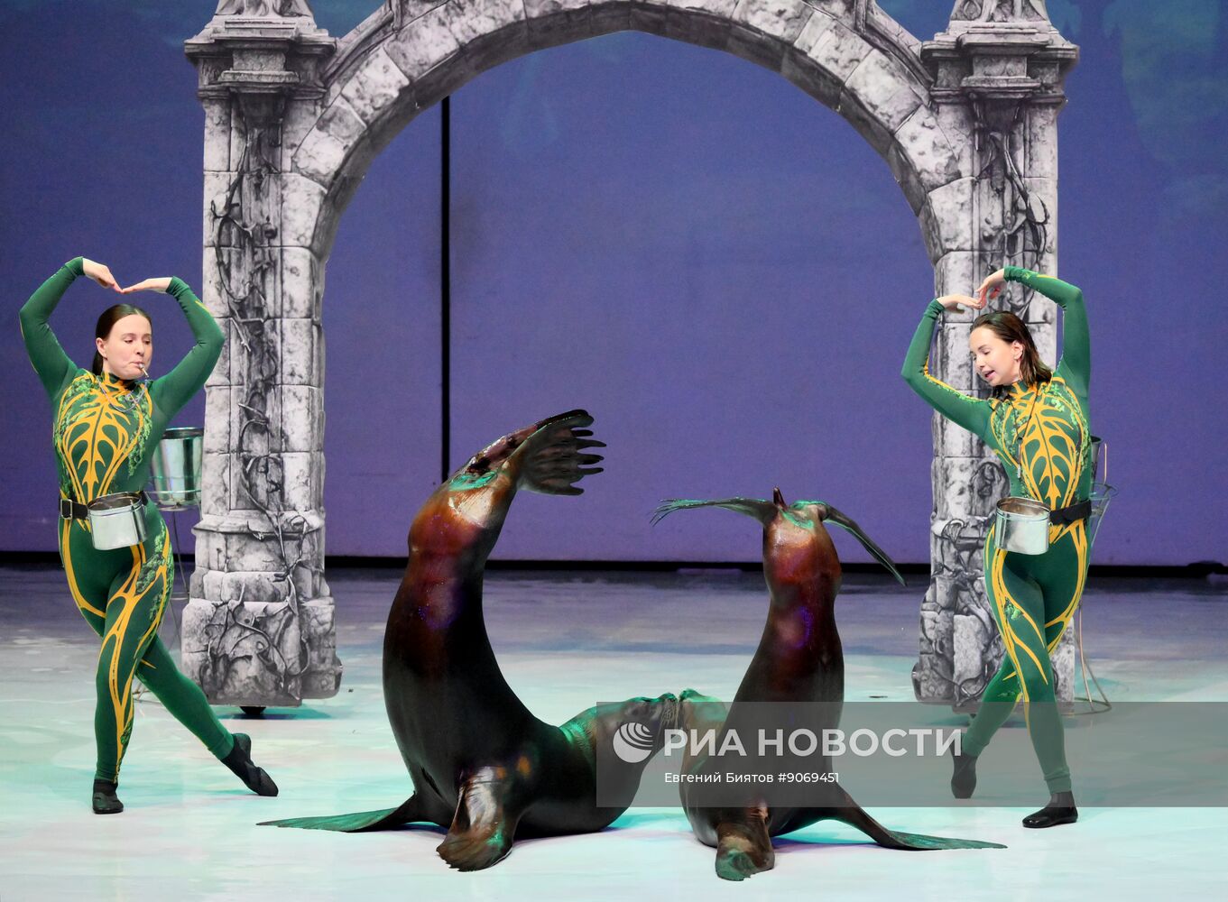 Водное шоу "Кощей" в Москвариуме на ВДНХ