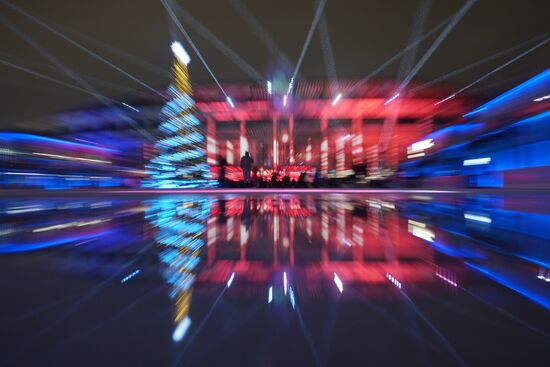 Открытие катка в "Лужниках"