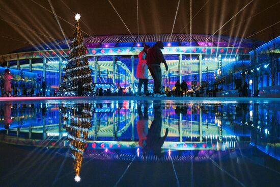 Открытие катка в "Лужниках"