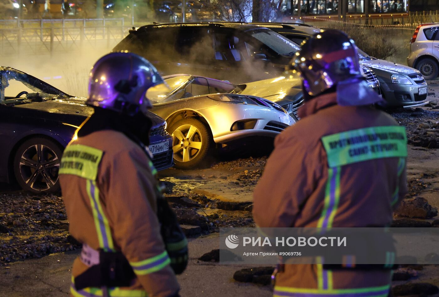 Авария на трубопроводе в Санкт-Петербурге