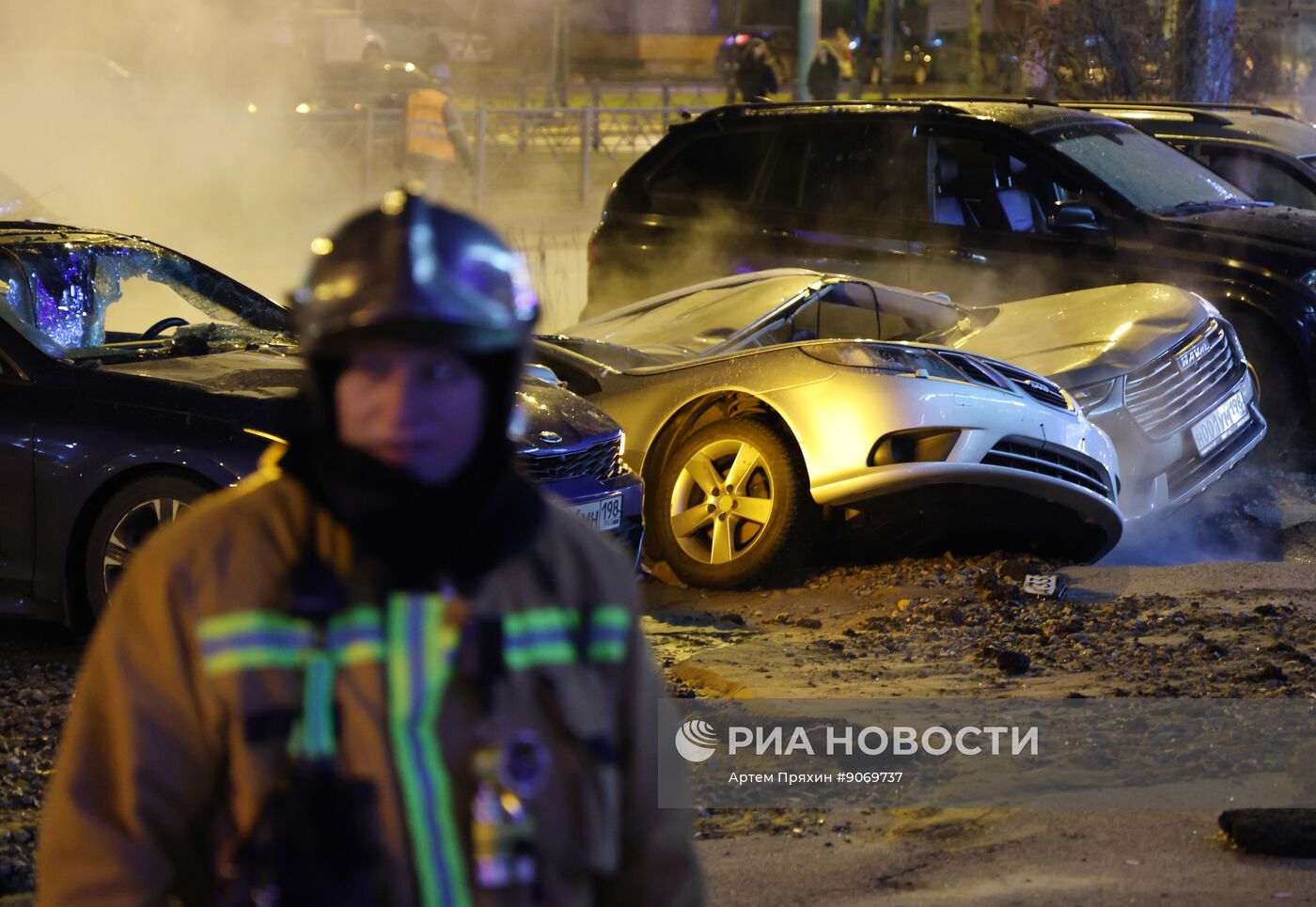 Авария на трубопроводе в Санкт-Петербурге
