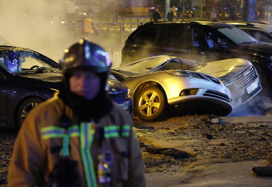 Авария на трубопроводе в Санкт-Петербурге