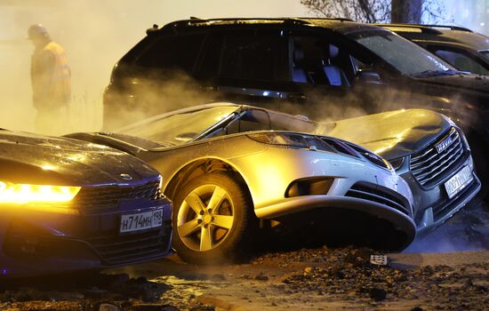 Авария на трубопроводе в Санкт-Петербурге