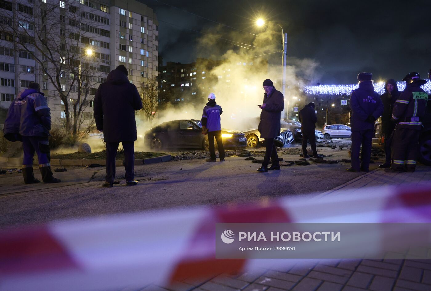 Авария на трубопроводе в Санкт-Петербурге