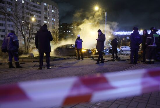 Авария на трубопроводе в Санкт-Петербурге