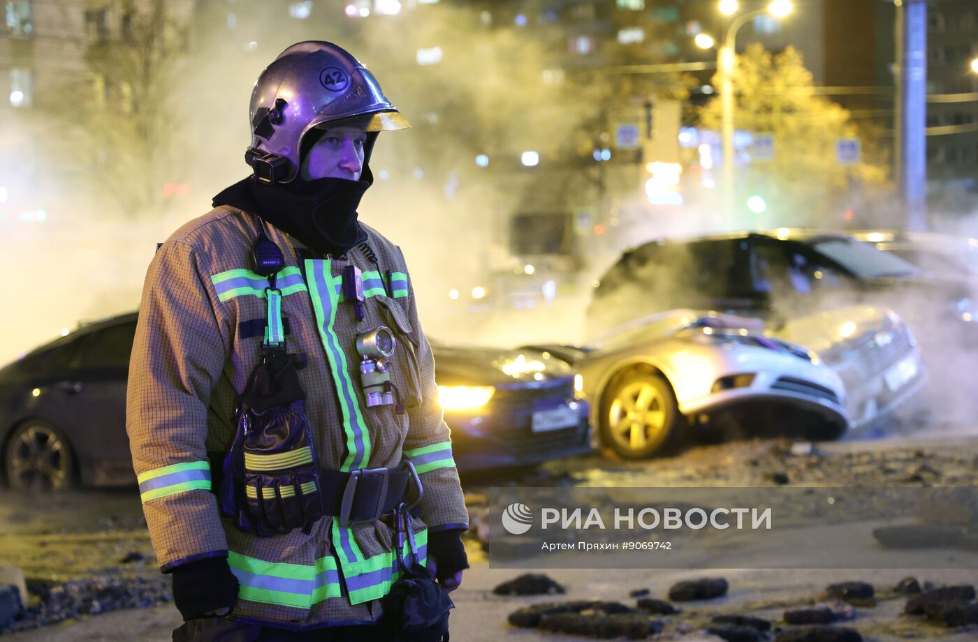 Авария на трубопроводе в Санкт-Петербурге