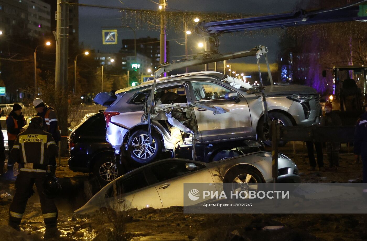 Авария на трубопроводе в Санкт-Петербурге
