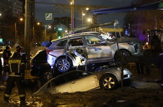 Авария на трубопроводе в Санкт-Петербурге