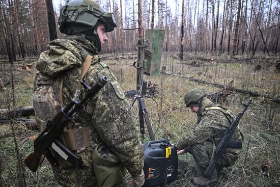 Работа роты РЭБ группировки войск "Юг" на Северском направлении СВО