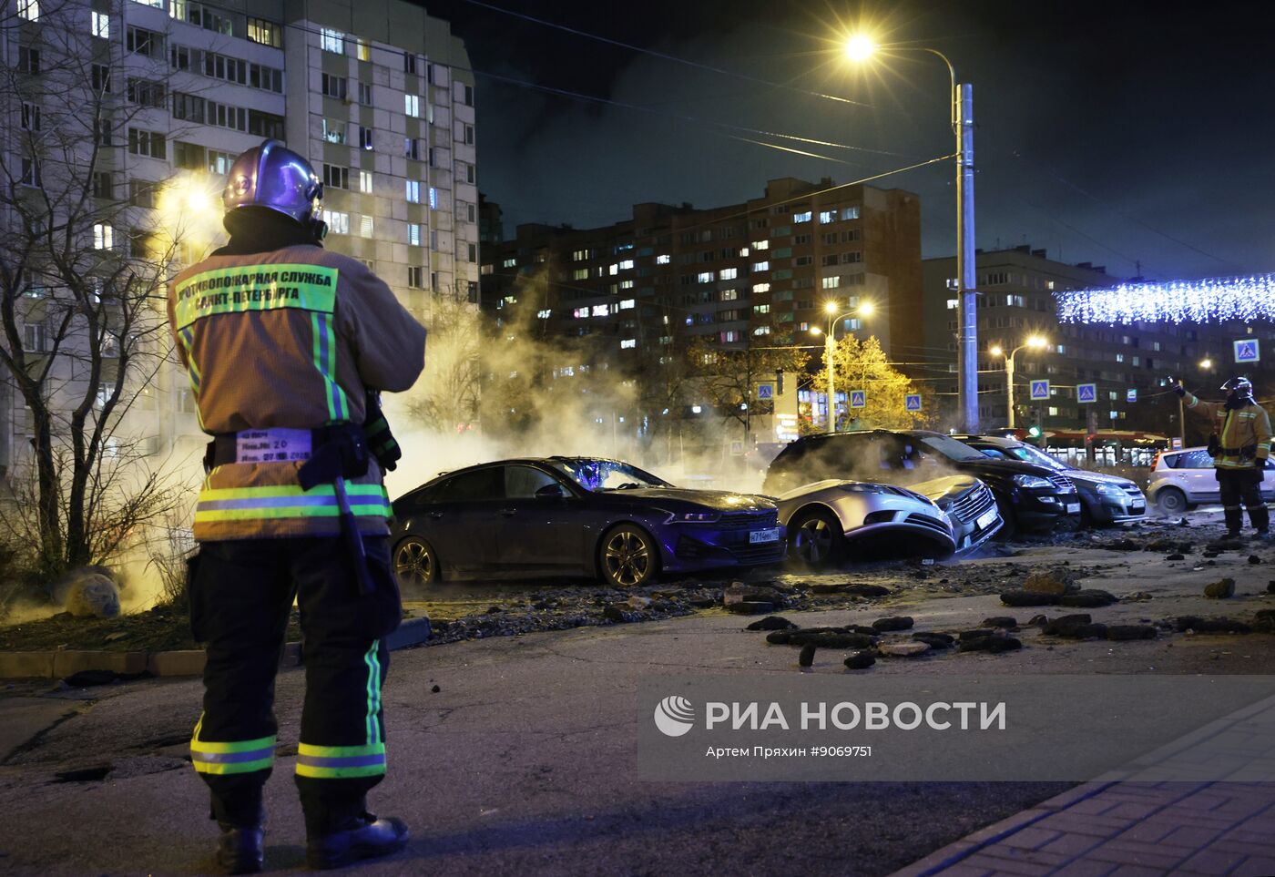 Авария на трубопроводе в Санкт-Петербурге