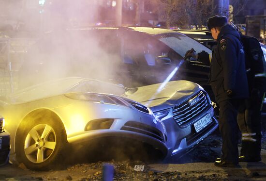Авария на трубопроводе в Санкт-Петербурге