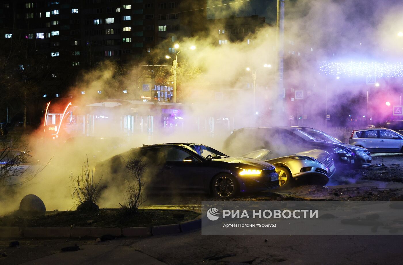 Авария на трубопроводе в Санкт-Петербурге