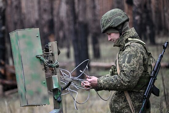 Работа роты РЭБ группировки войск "Юг" на Северском направлении СВО