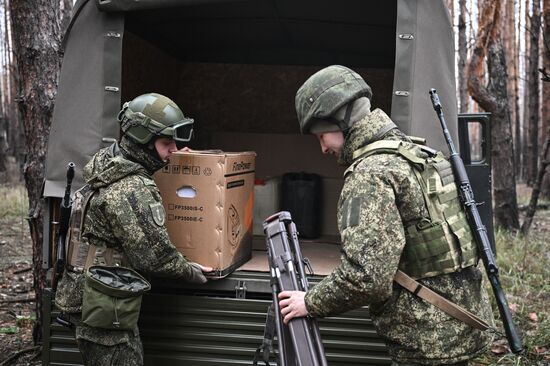 Работа роты РЭБ группировки войск "Юг" на Северском направлении СВО