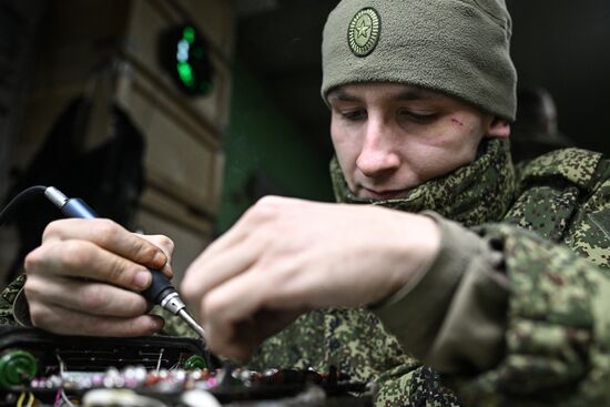 Работа роты РЭБ группировки войск "Юг" на Северском направлении СВО