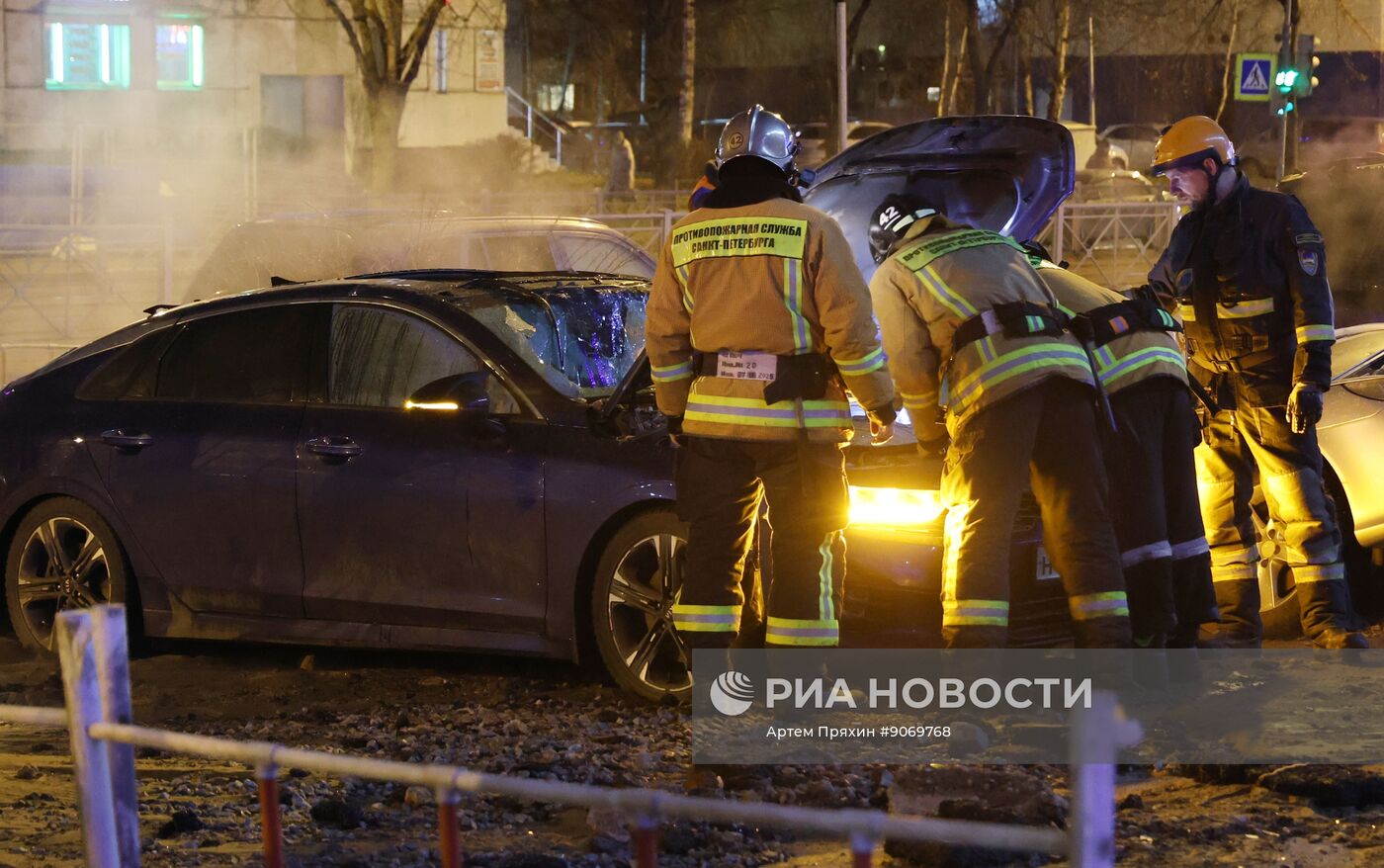 Авария на трубопроводе в Санкт-Петербурге