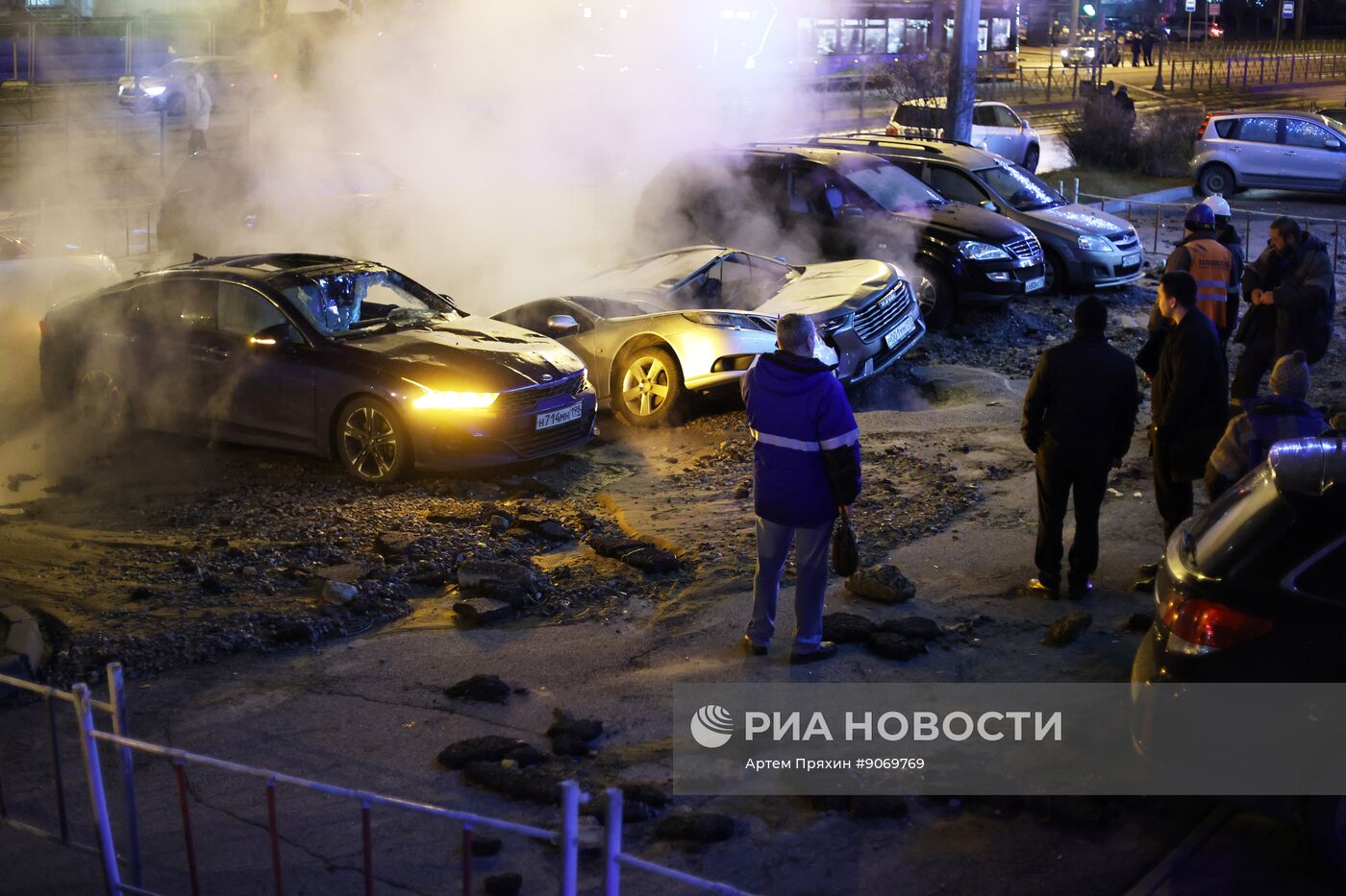 Авария на трубопроводе в Санкт-Петербурге