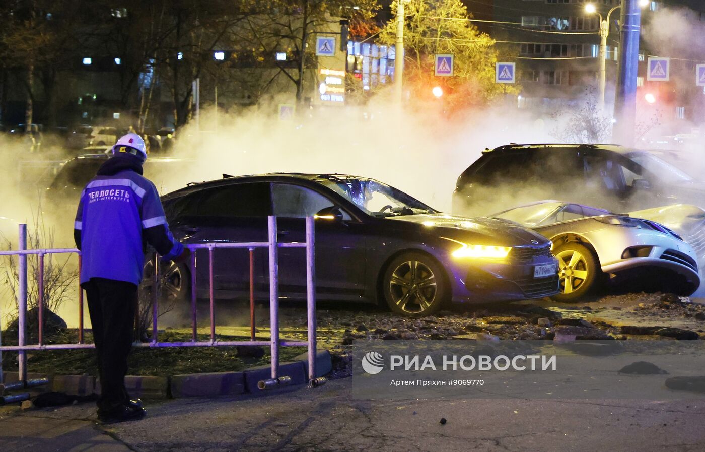 Авария на трубопроводе в Санкт-Петербурге