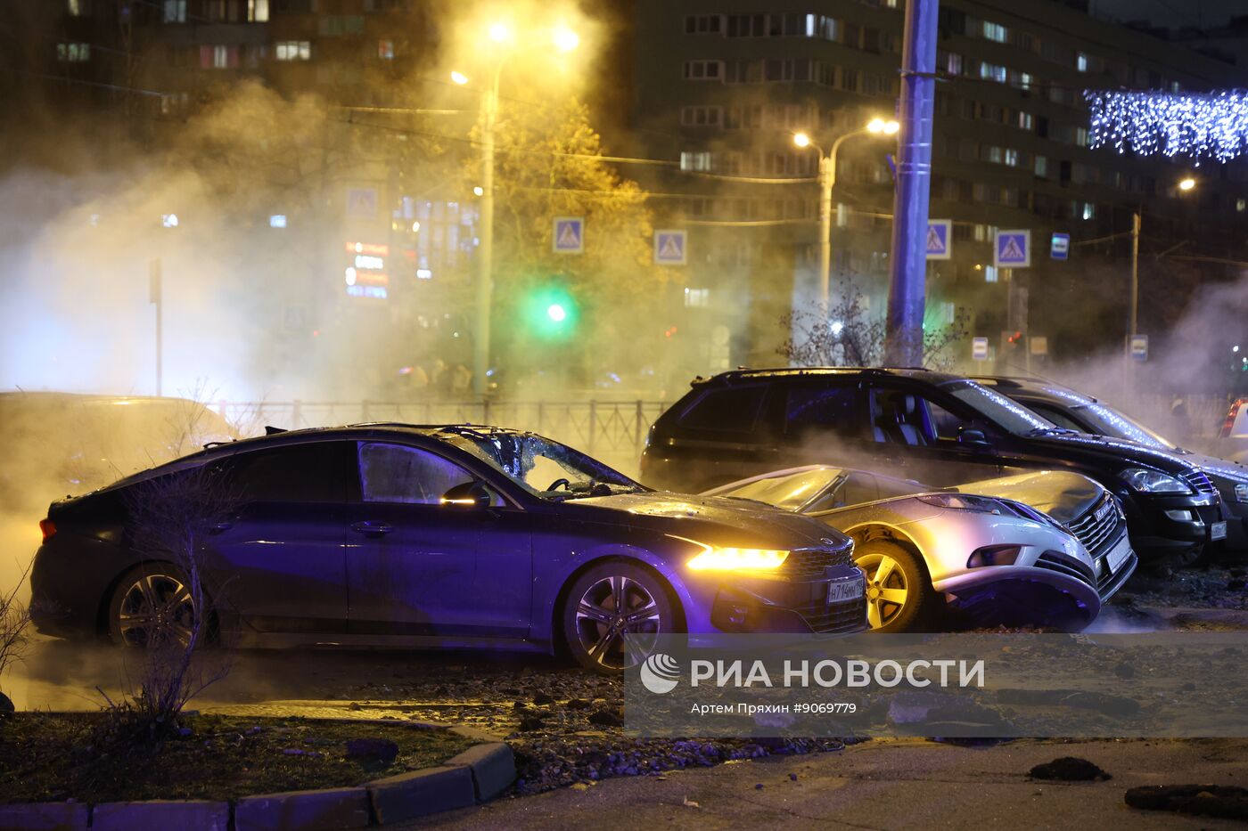 Авария на трубопроводе в Санкт-Петербурге