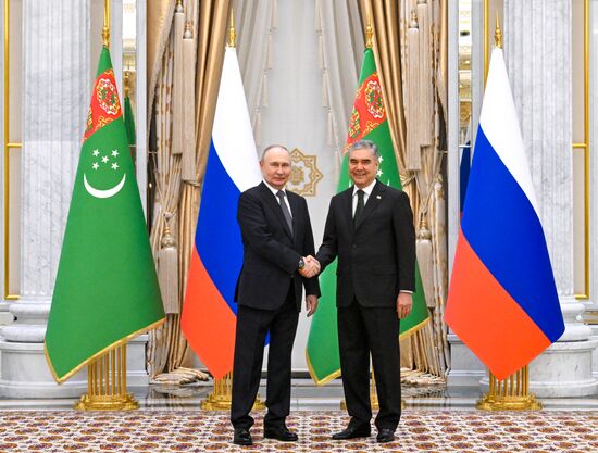 Рабочий визит президента РФ Владимира Путина в Туркменистан