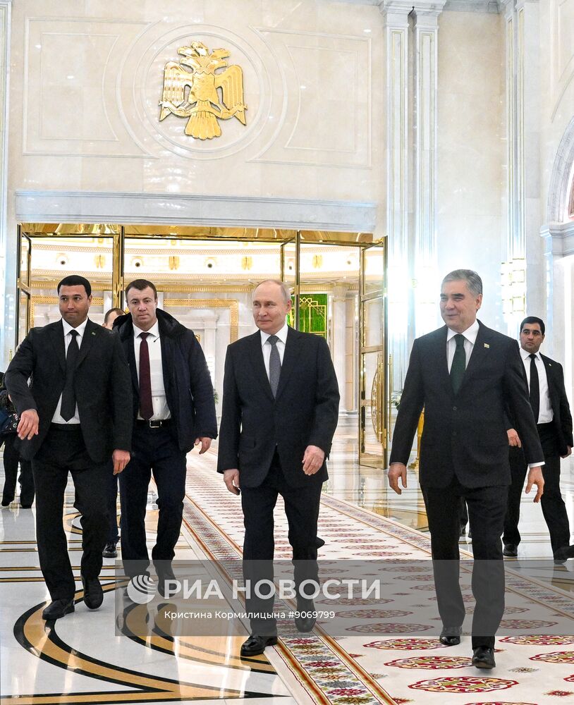 Рабочий визит президента РФ Владимира Путина в Туркменистан