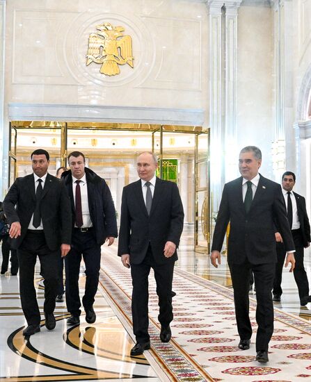Рабочий визит президента РФ Владимира Путина в Туркменистан