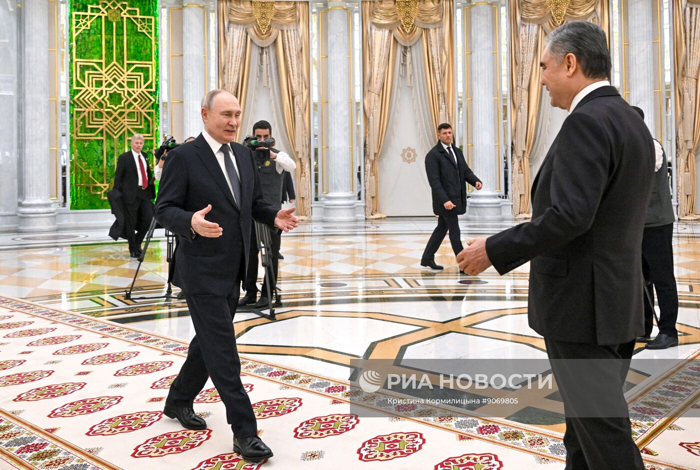 Рабочий визит президента РФ Владимира Путина в Туркменистан