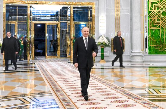 Рабочий визит президента РФ Владимира Путина в Туркменистан