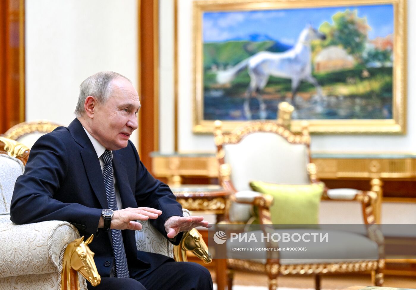 Рабочий визит президента РФ Владимира Путина в Туркменистан