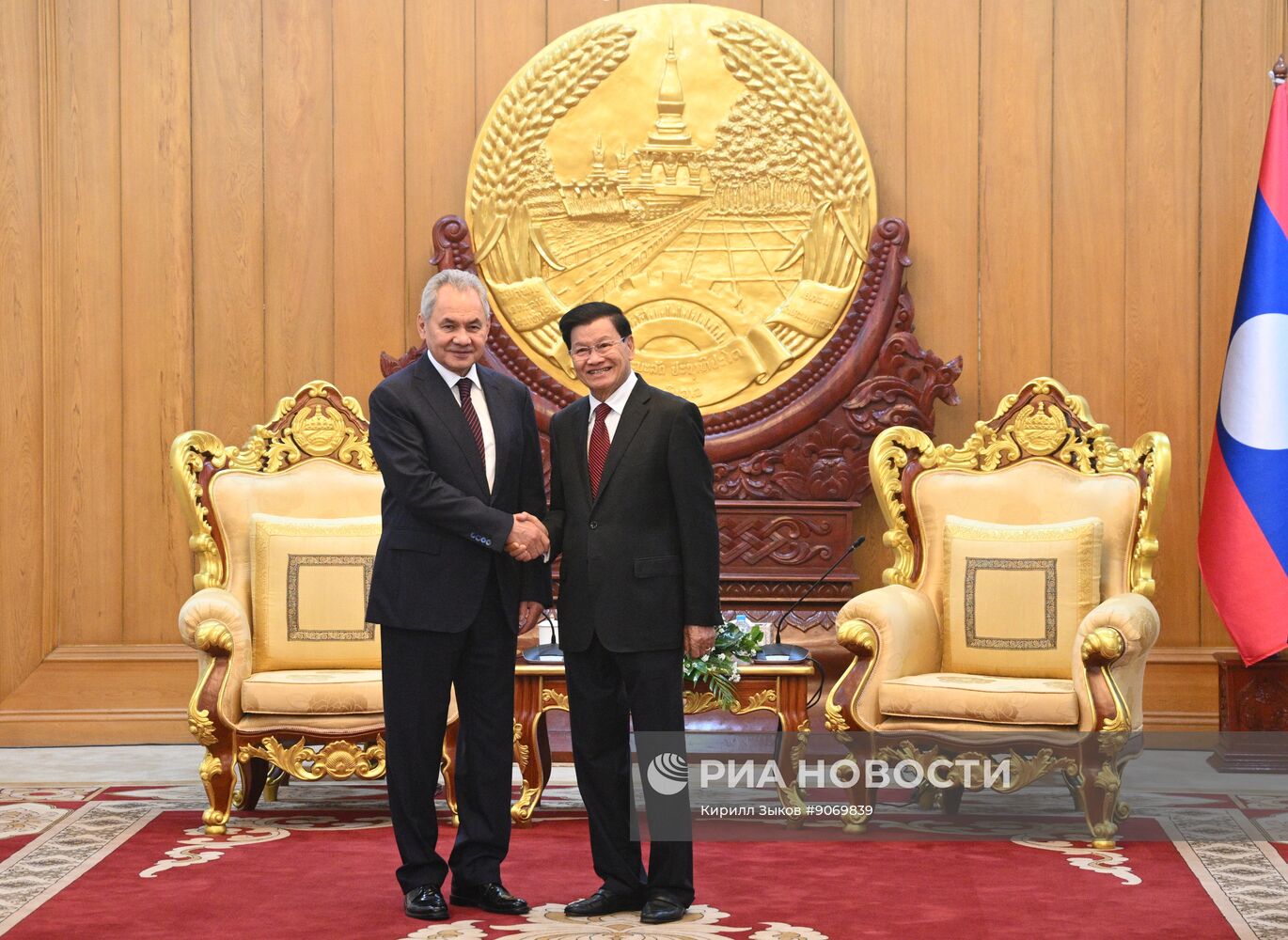 Визит секретаря Совета безопасности РФ Сергея Шойгу в Лаос