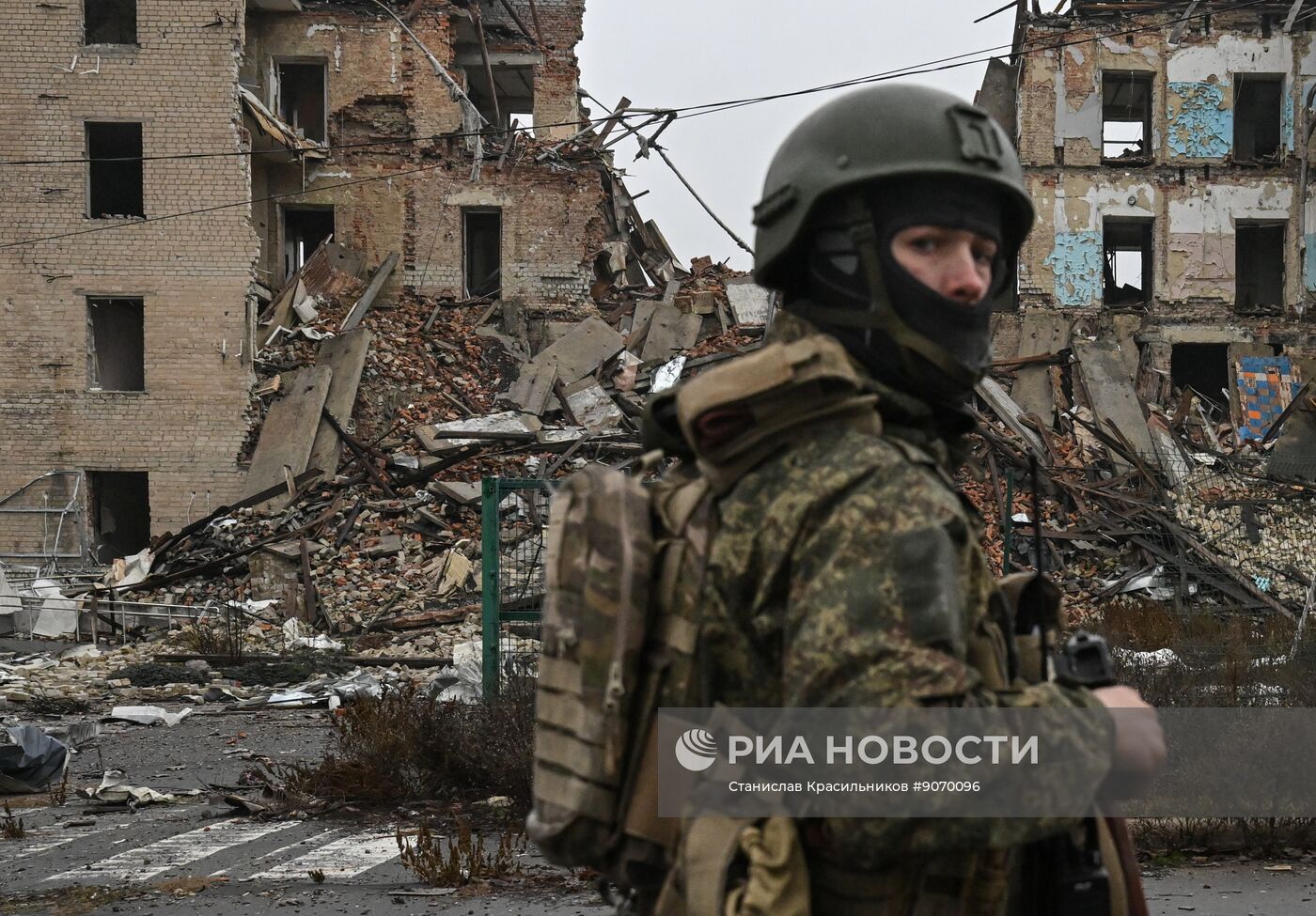 Освобожденный российскими войсками Красноармейск