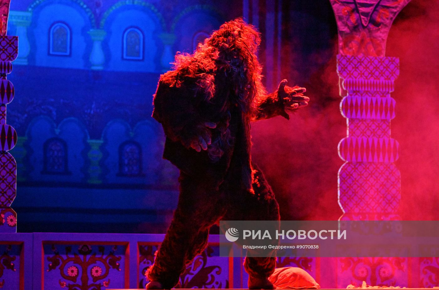 Репетиция спектакля "Аленький цветочек" в Театре им. Пушкина