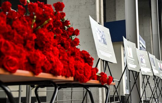 Акция в Москве в День памяти журналистов, погибших при исполнении профессиональных обязанностей