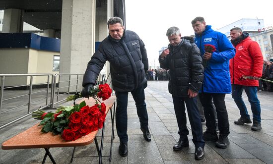Акция в Москве в День памяти журналистов, погибших при исполнении профессиональных обязанностей