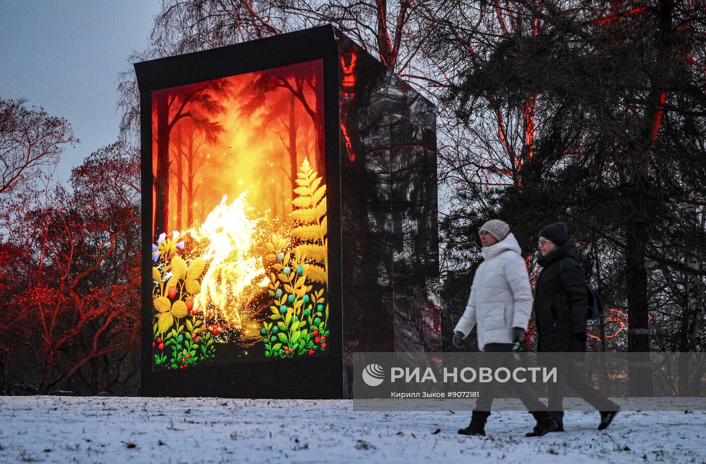 Предновогоднее украшение Москвы