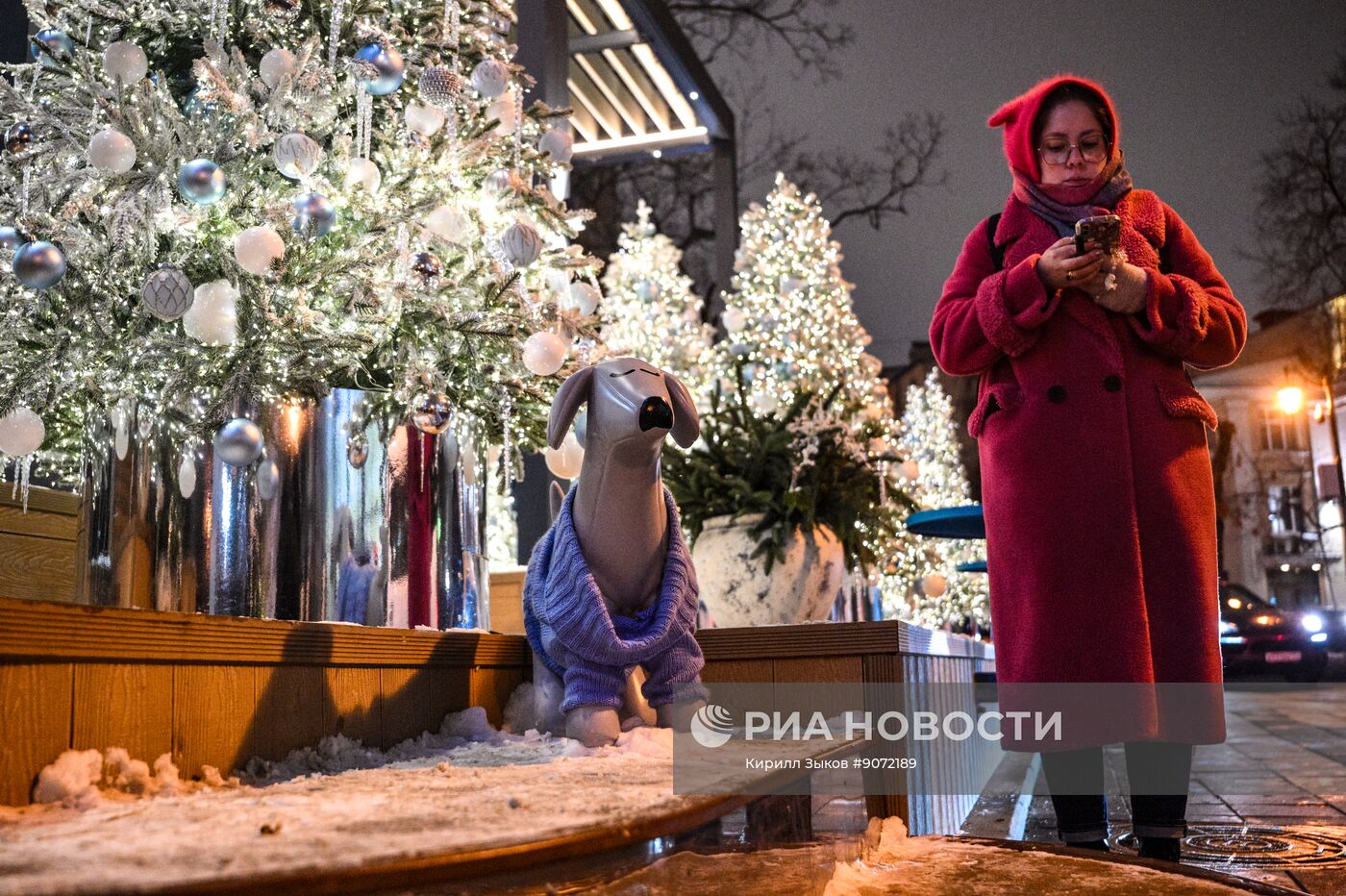 Предновогоднее украшение Москвы