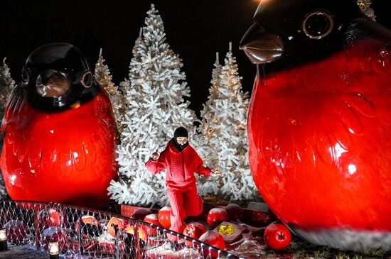 Предновогоднее украшение Москвы 