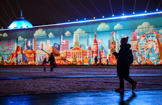 Предновогоднее украшение Москвы 