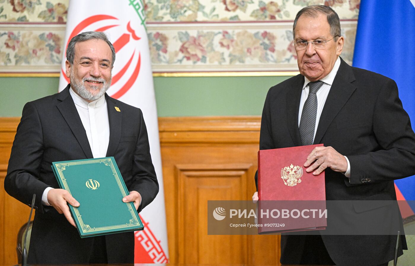 Встреча глав МИД РФ и Ирана Сергея Лаврова и Аббаса Аракчи