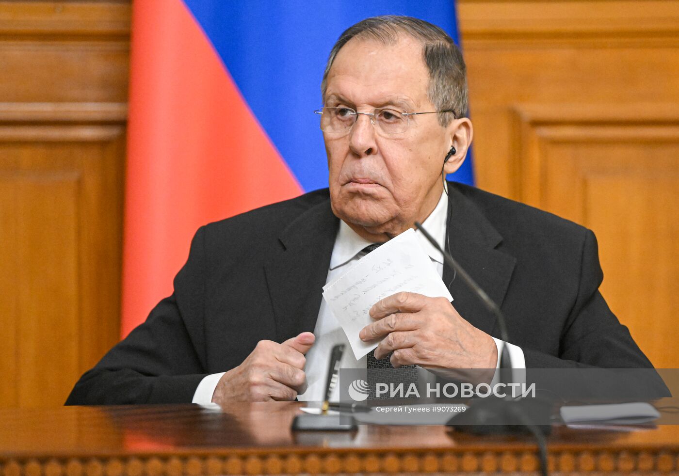 Встреча глав МИД РФ и Ирана Сергея Лаврова и Аббаса Аракчи