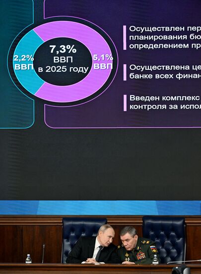 Заседание коллегии Минобороны РФ