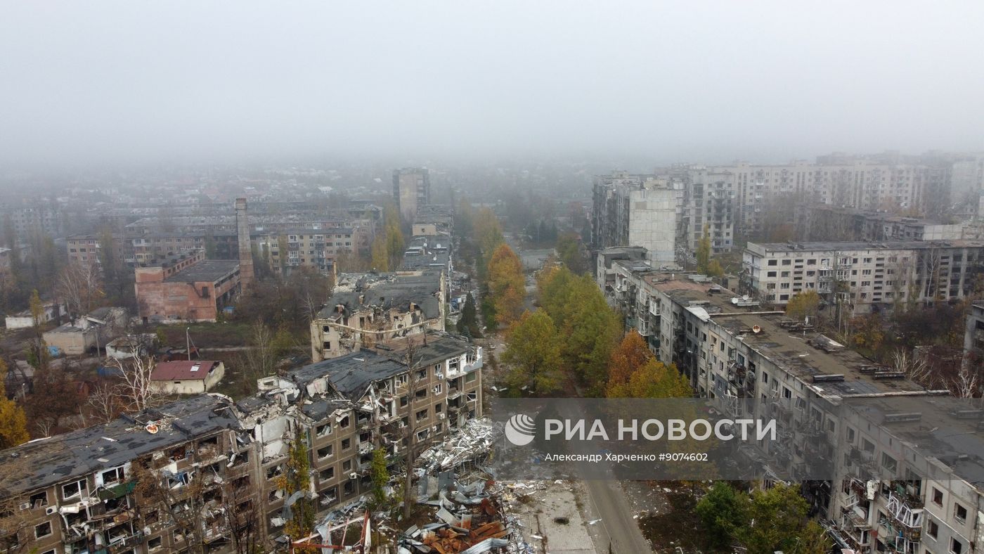 Освобожденный российскими военными Красноармейск в ДНР