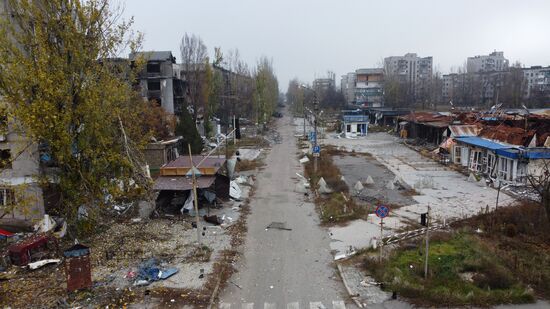 Освобожденный российскими военными Красноармейск в ДНР