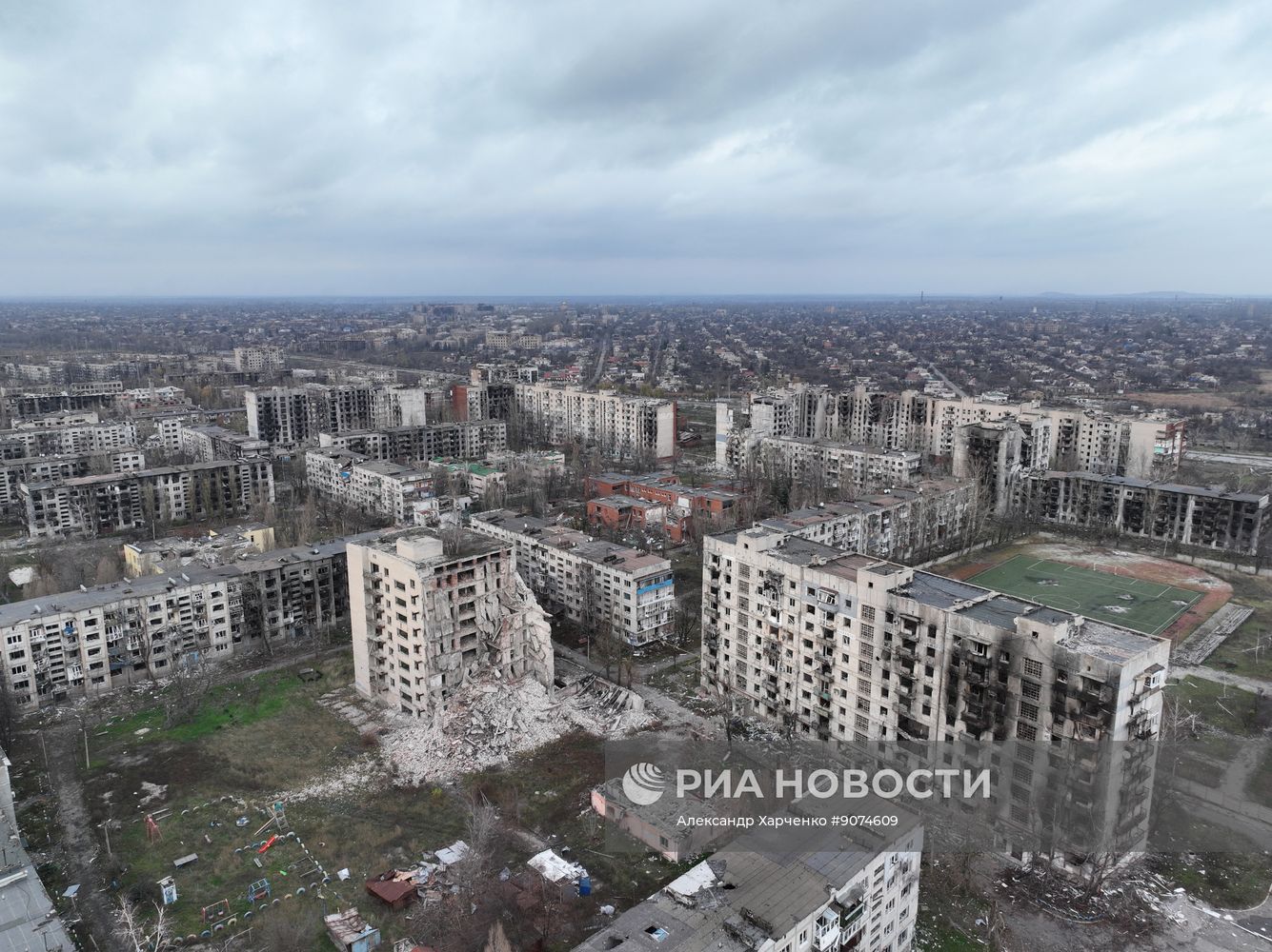 Освобожденный российскими военными Красноармейск в ДНР