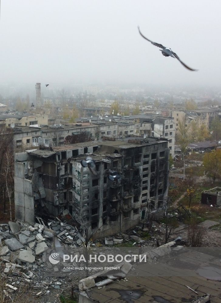 Освобожденный российскими военными Красноармейск в ДНР