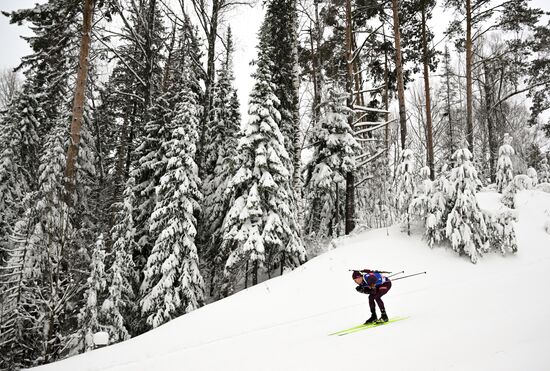 Биатлон. 3 этап. Кубок Содружества. Мужчины. 10 км. Спринт