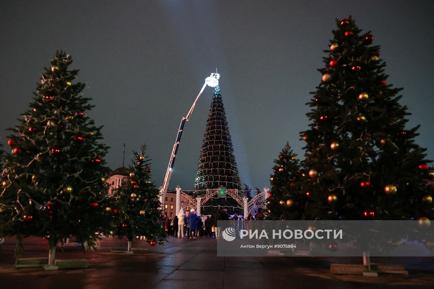 Встреча Деда Мороза на ж/д вокзале в Белгороде
